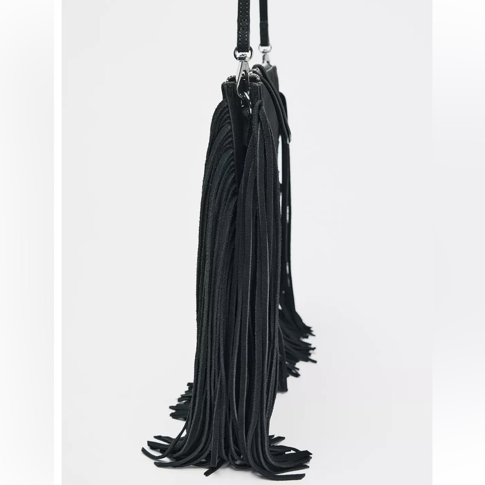 Mini suede fringe  bag - Picture 6 of 7